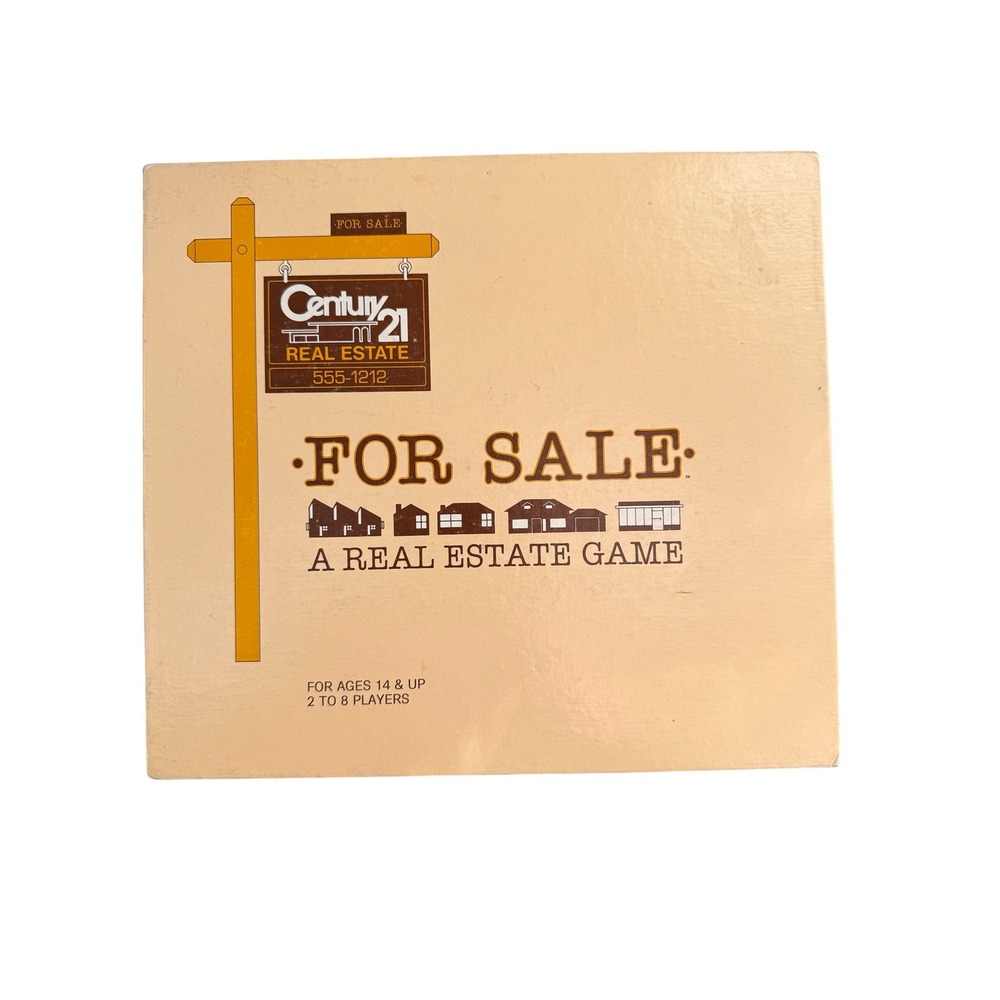 Vintage Century 21 For Sale A Real Estate Board Game 2-8 Players Retro‎ 1980s